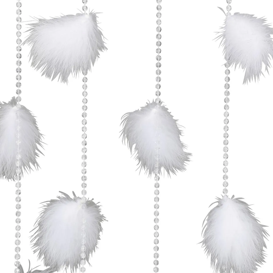 Cortina Decorativa Con Plumas, 190 X 90 Cm