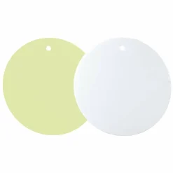 Círculo De Panel Decorativo De 50 Cm Ø Verde Pastel/blanco