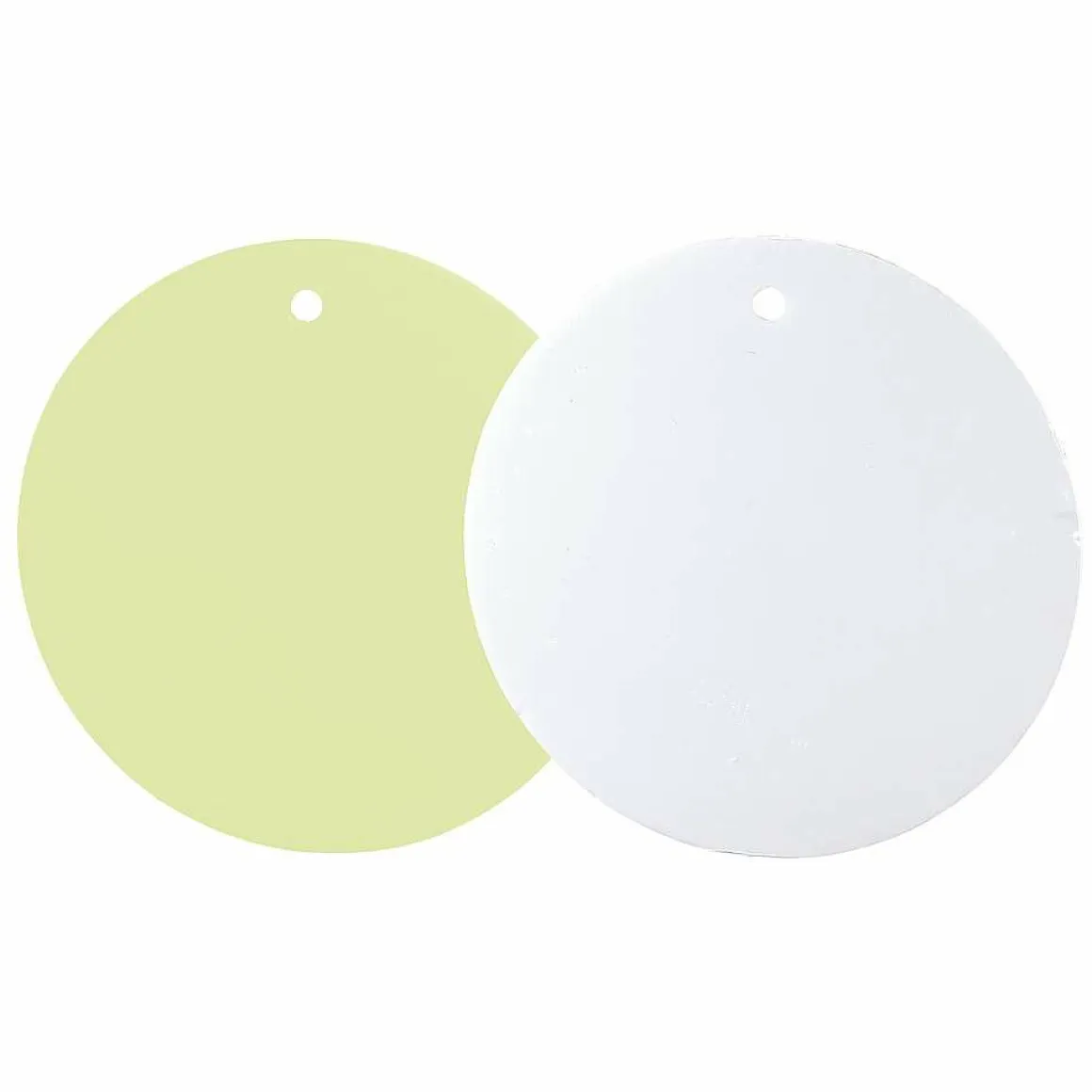Círculo De Panel Decorativo De 50 Cm Ø Verde Pastel/blanco