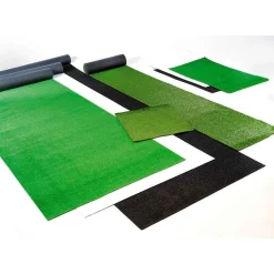 Césped Artificial Estándar Poco Inflamable Negro, 200 X 100 Cm