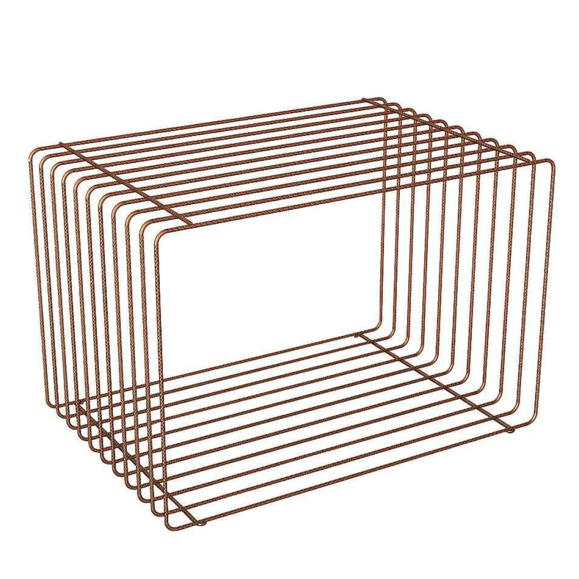 Cubo De Celosía 60 X 40 Cm Cobre