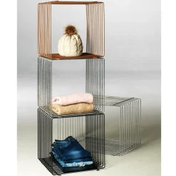 Cubo De Celosía 40 X 40 Cm Plata