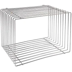 Cubo De Celosía 60 X 40 Cm Plata
