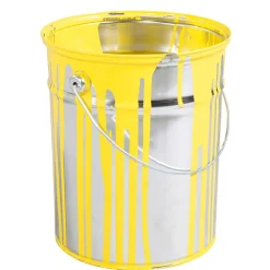 Cubo De Pintura Decorativa De 23 Cm De Alto, Amarillo