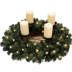 Cuenco Decorativo De Madera Lacado En Oro Ø 49 Cm Con Adornos