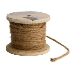 Cuerda De Cáñamo En Bobina De Madera De Unos 16 M De Longitud 50 G