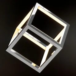 Dado LED Regulable, Plata, 20 X 20 Cm