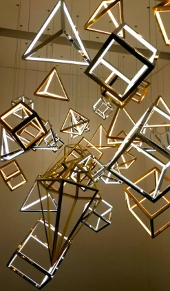 Dado LED Regulable, Plata, 20 X 20 Cm