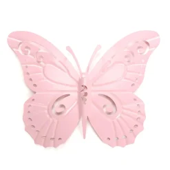 Decoración De Pared "Mariposa" 35 X 44 Cm Rosa