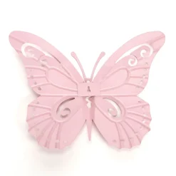 Decoración De Pared "Mariposa" 35 X 44 Cm Rosa