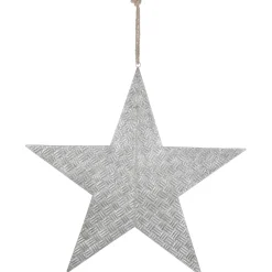 Decoración Estrella Plata 79 Cm