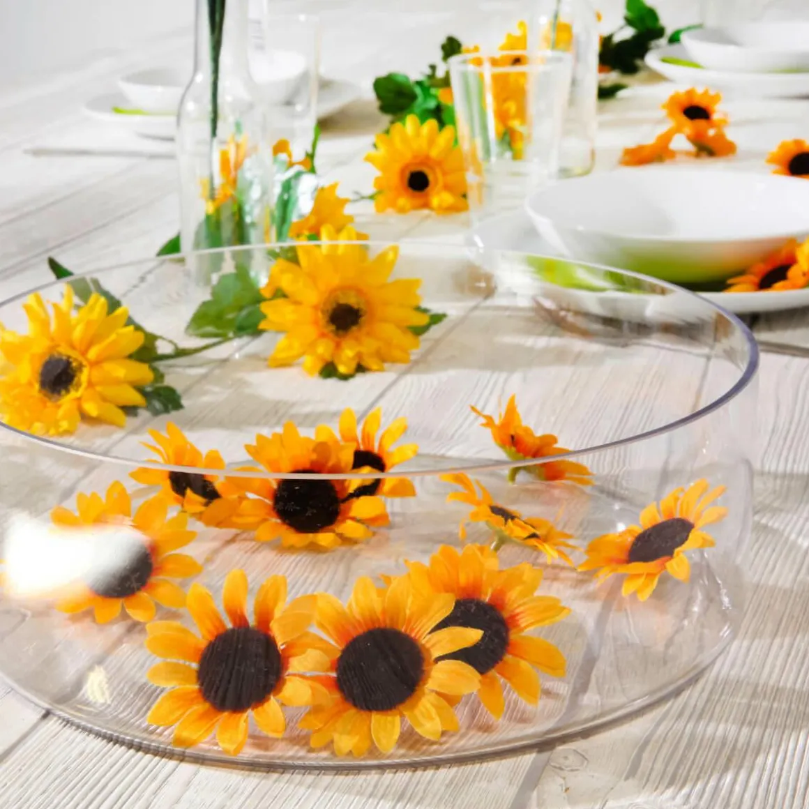 Decoración Flores Girasoles, Paquete De 24 Piezas