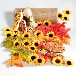 Decoración Flores Girasoles, Paquete De 24 Piezas