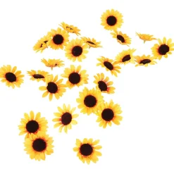 Decoración Flores Girasoles, Paquete De 24 Piezas