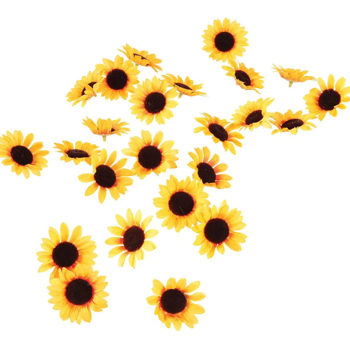 Decoración Flores Girasoles, Paquete De 24 Piezas
