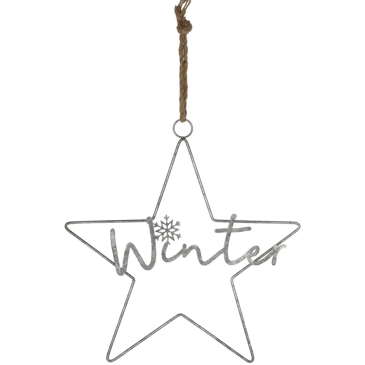 Decostar Metal Antiguo Plata 40 Cm