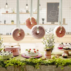 Donut Decorativo Con Perlas De Azúcar 20 Cm Ø Colorido