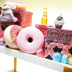 Donut Decorativo Con Perlas De Azúcar 20 Cm Ø Colorido