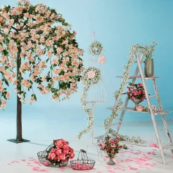El árbol De Rosas Artificial Blanco/rosado, 210 Cm