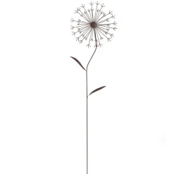 Enchufe Flor Deco De Metal Marrón 78 Cm