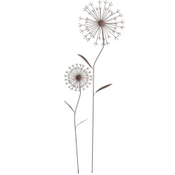 Enchufe Flor Deco De Metal Marrón 78 Cm