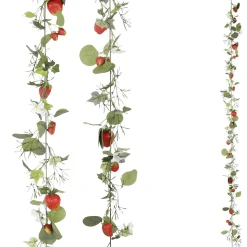 Enredadera Artificial De Fresas Con Fruta 180 Cm