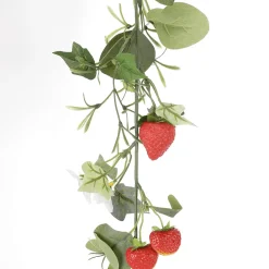 Enredadera Artificial De Fresas Con Fruta 180 Cm
