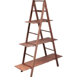 Escalera De Estantería Vintage Marrón, Altura 150 Cm