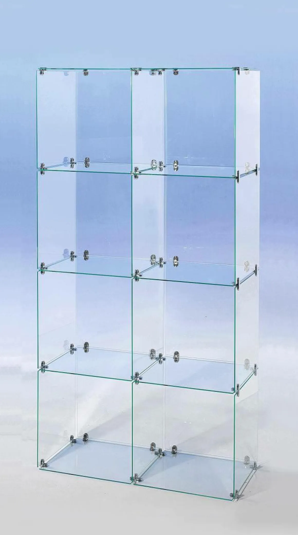 Escaparate Cúbica De Vidrio De Bricolaje, Con Paredes Traseras Altura 165 Cm