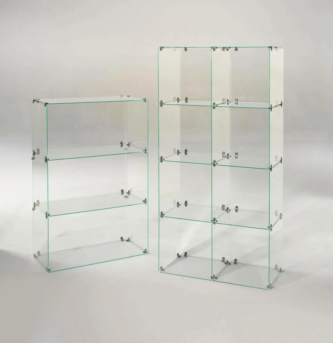 Escaparate Cúbica De Vidrio De Bricolaje, Con Paredes Traseras Altura 165 Cm
