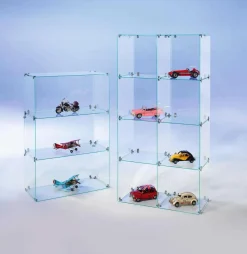 Escaparate Cúbica De Vidrio De Bricolaje, Con Paredes Traseras Altura 165 Cm