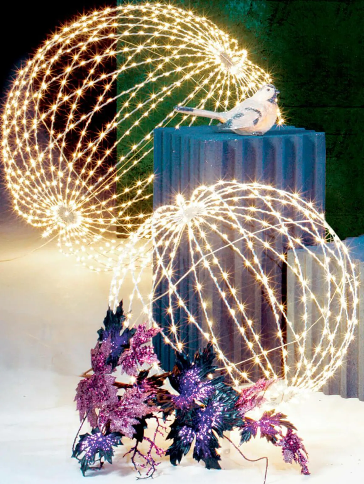 Esfera Luminosa LED Para Exteriores, LED Cálido - Blanco, Ø 50 Cm