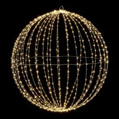 Esfera Luminosa LED Para Exteriores, LED Cálido - Blanco, Ø 80 Cm
