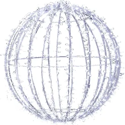 Esfera Metálica De 100 Cm Ø Con LED Fríos