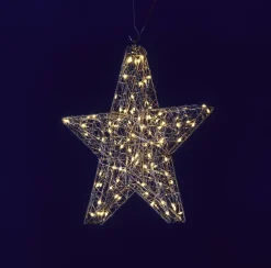 Esquema De Estrella LED, Plata Ø 38 Cm