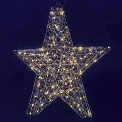Esquema De Estrella LED, Plata Ø 58 Cm