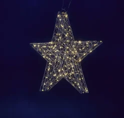 Esquema De Estrella LED, Plata Ø 58 Cm