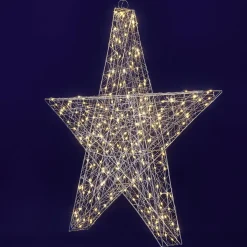 Esquema De Estrella LED, Plata Ø 78 Cm