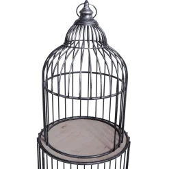 Estantería De Jaula De Pájaro, Altura 140 Cm, Negra