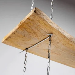 Estantería De Pared Con Cadena 3 Piezas, 100 Cm De Ancho