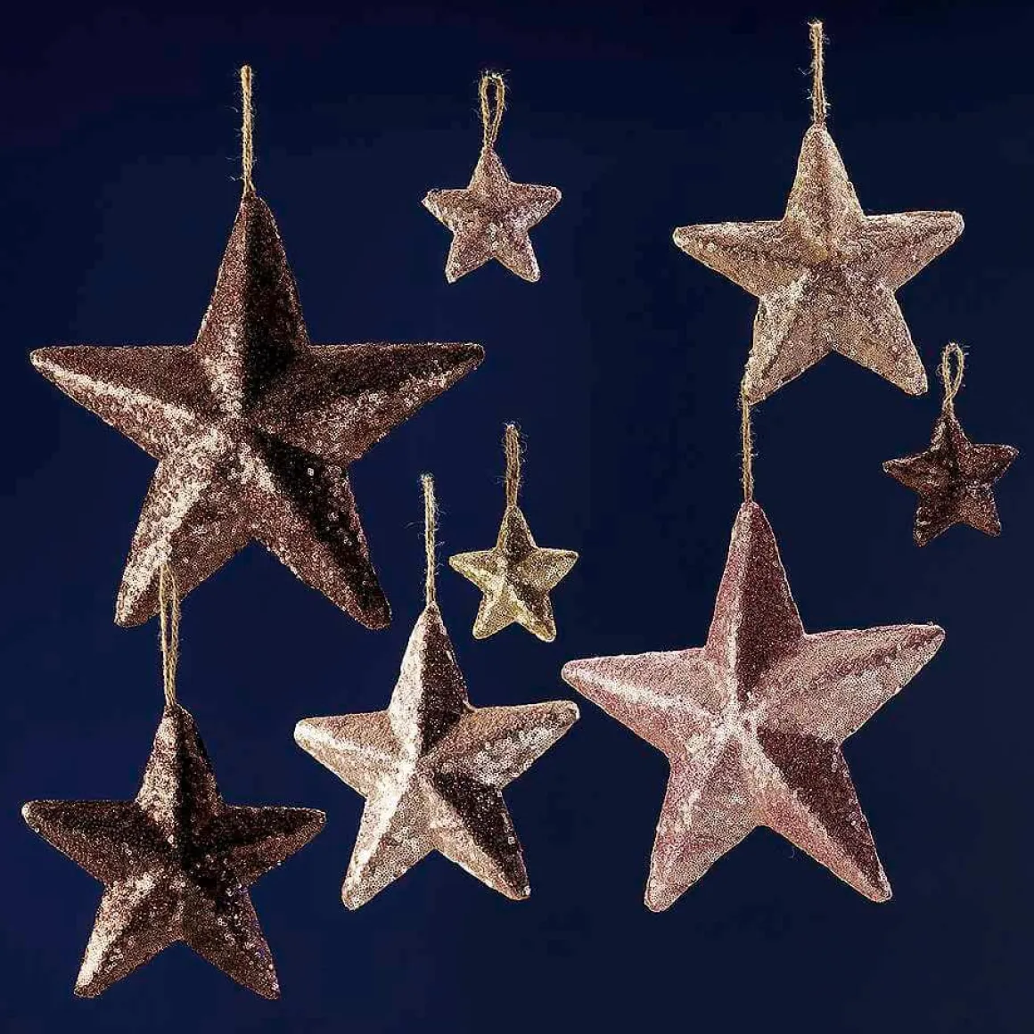 Estrella Con Lentejuelas Ø 33 Cm, Nougat