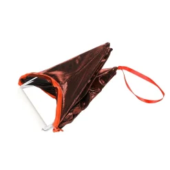 Estrella Plegable De Tela Decorativa Rojo Burdeos Con Cremallera, 40 Cm