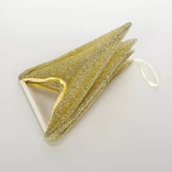 Estrella Plegable Deco Plateada Con Cremallera, 40 Cm