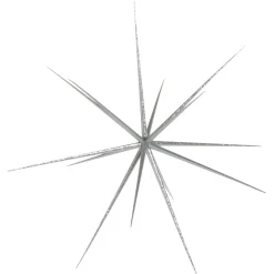 Estrella Sputnik, Color Plata, Ø 40 Cm