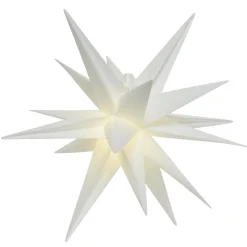 Estrellas De Plástico En 3D De Aspecto Blanco