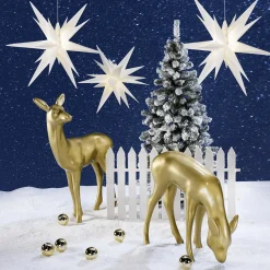 Estrellas De Plástico En 3D De Aspecto Blanco