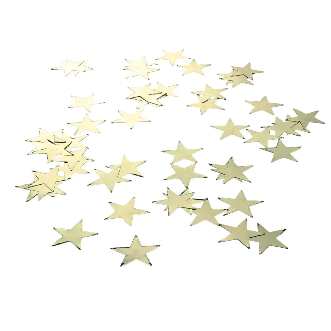 Estrellas Decorativas Para Dispersar Oro, Ø 10 Cm, 25 Piezas