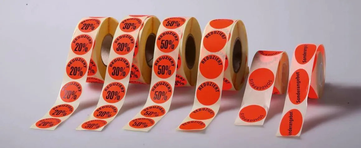 Etiquetas Promocionales 20%, 1000 Piezas
