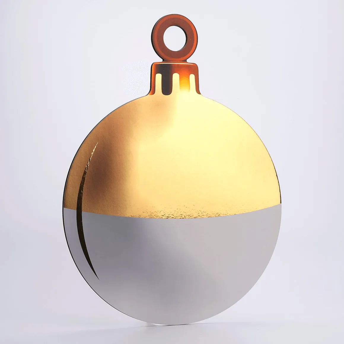 Expositor De Bolas De Navidad 51 X 67 Cm Oro Blanco