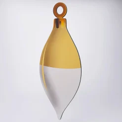 Expositor De Bolas De Navidad En Forma De Gota 37 X 81 Cm Oro Blanco